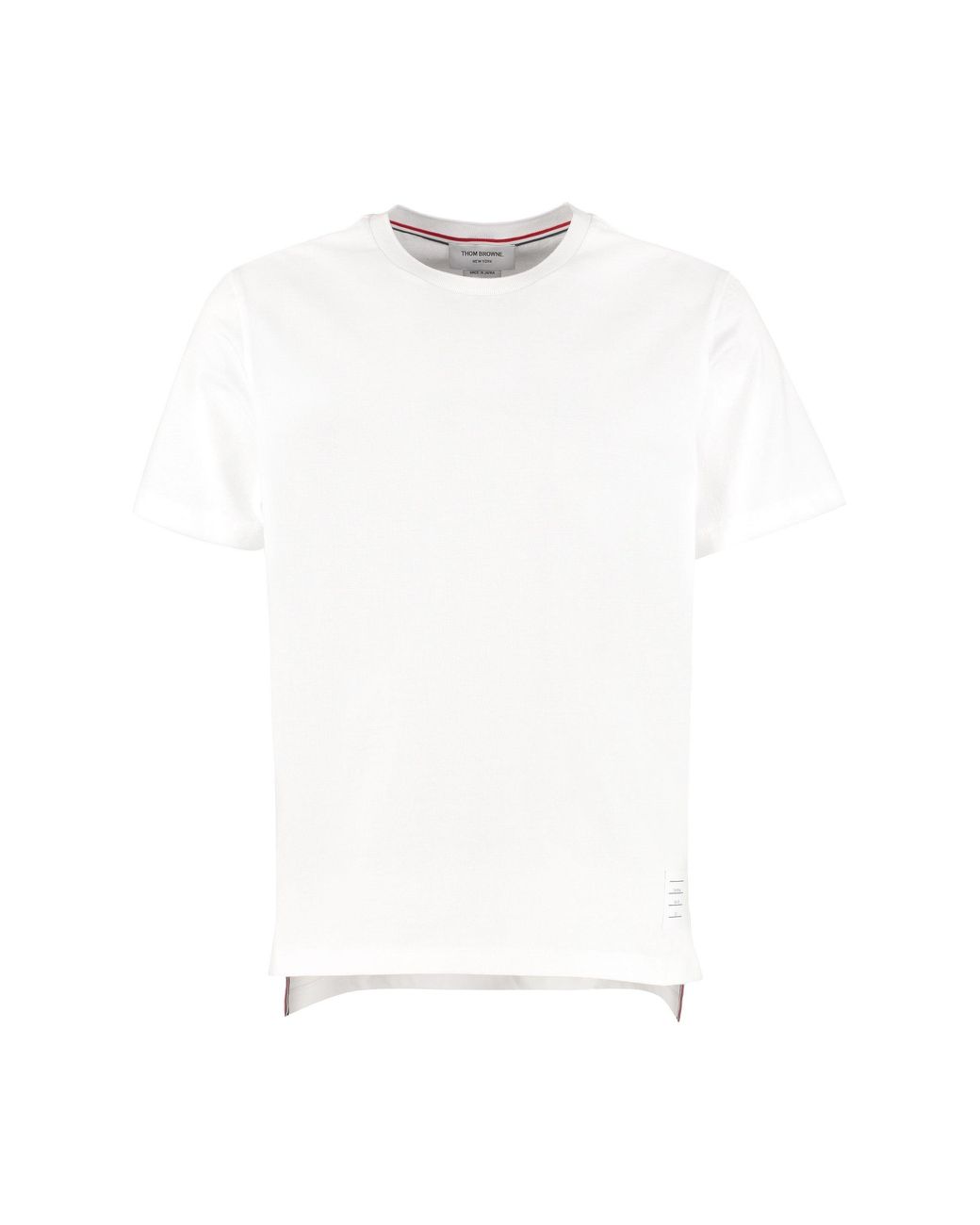 Thom Browne White Crew-Neck Cotton T-Shirt for men