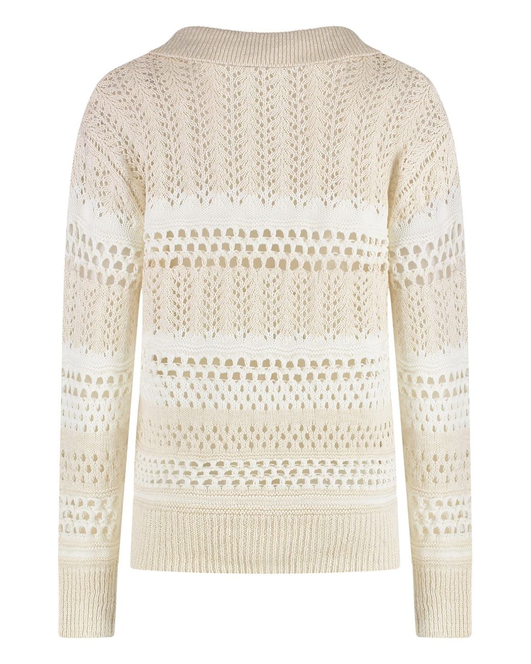 Pinko Natural Gorzano Cotton-Linen Sweater