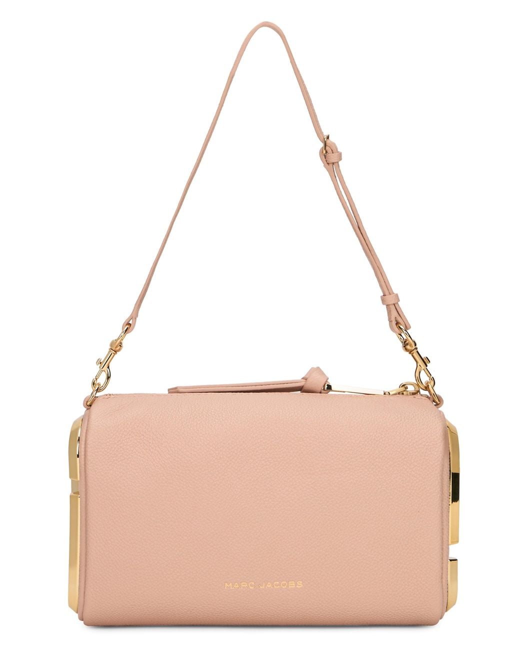 Marc Jacobs Pink Leather Shoulder Bag Snapshot Bovine Suede