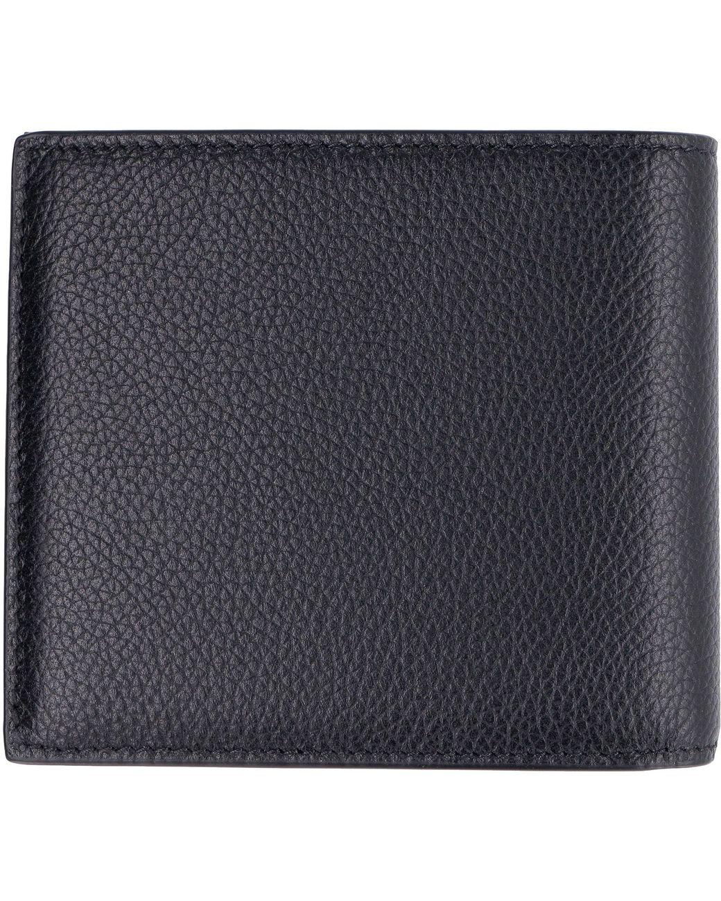 Balenciaga Black Logo Leather Wallet for men