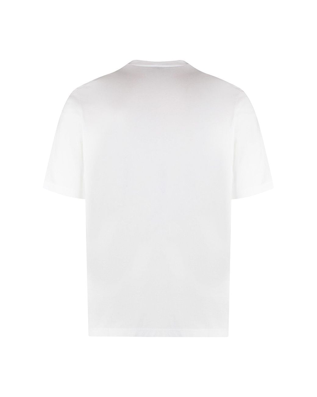 DSquared² White Logo Cotton T-Shirt for men
