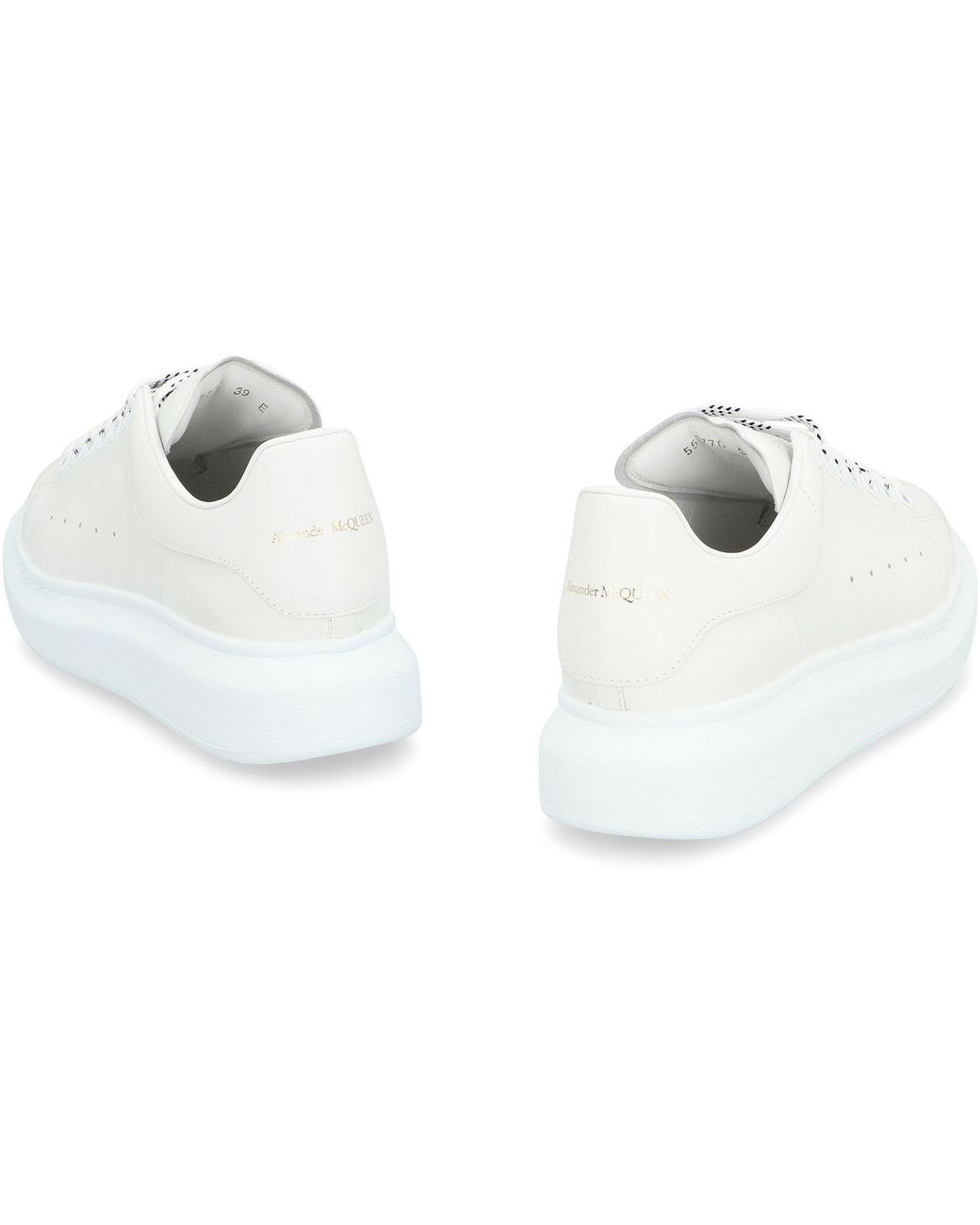 McQueen White Leather Chunky Sneakers