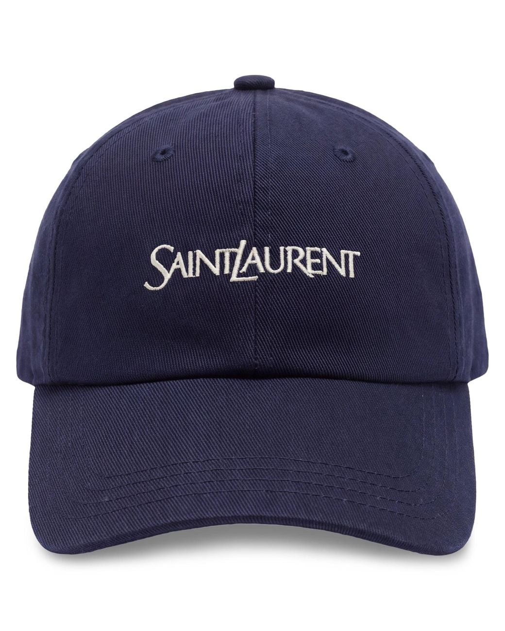 Saint Laurent Blue Cap With Embroidery for men
