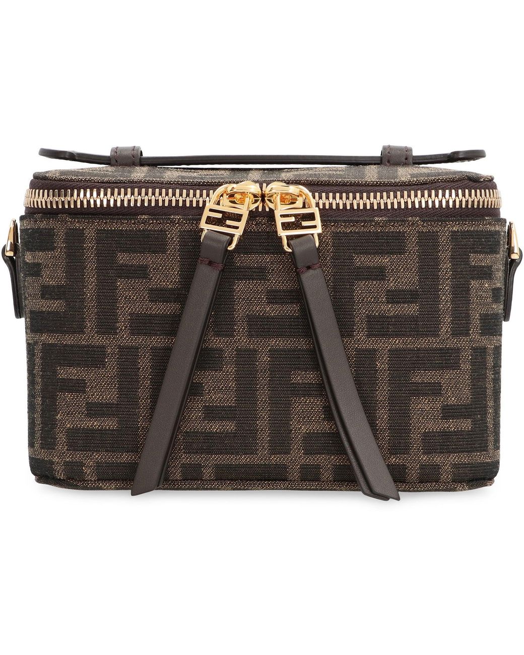 Fendi Gray Mini Vanity Handbag