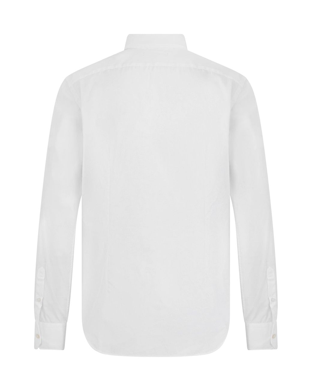 Slowear White Lightweight Cotton Long-Sleeve Dress Shirt for men