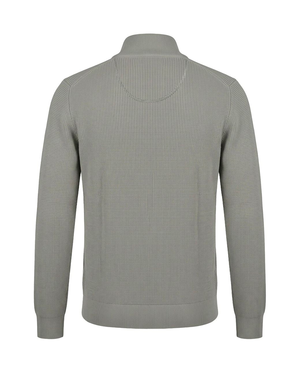 Gant Gray Pullover With Zip Collar for men
