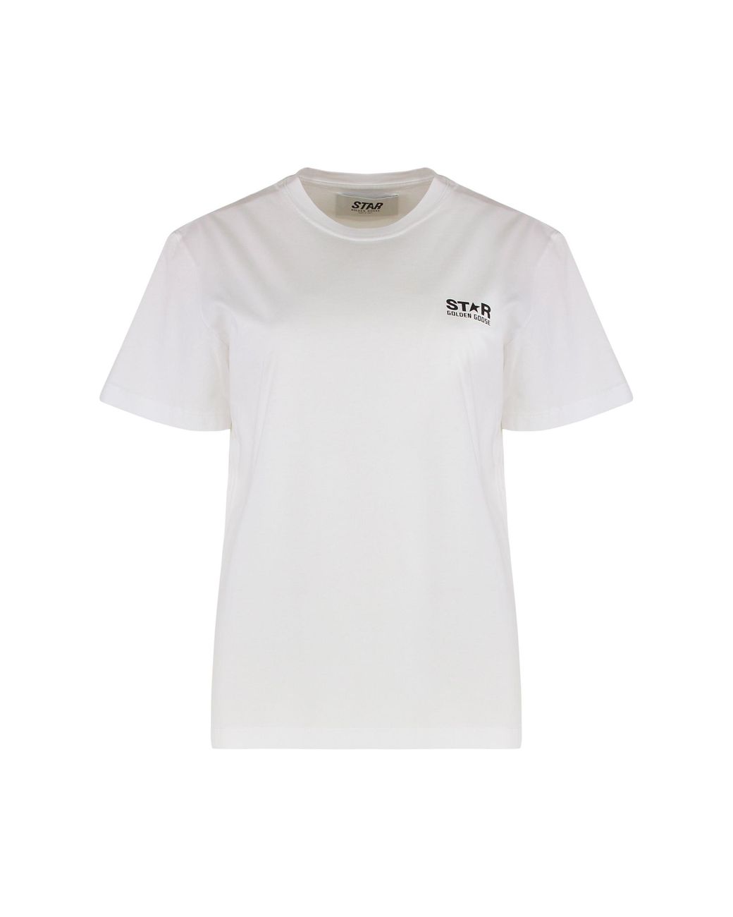 Golden Goose Deluxe Brand White Round Neck T-Shirt