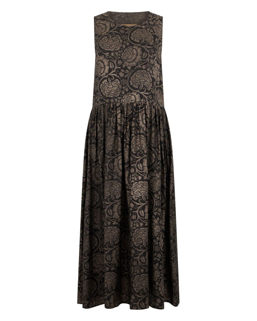 Uma Wang Brown Long Dress With Print