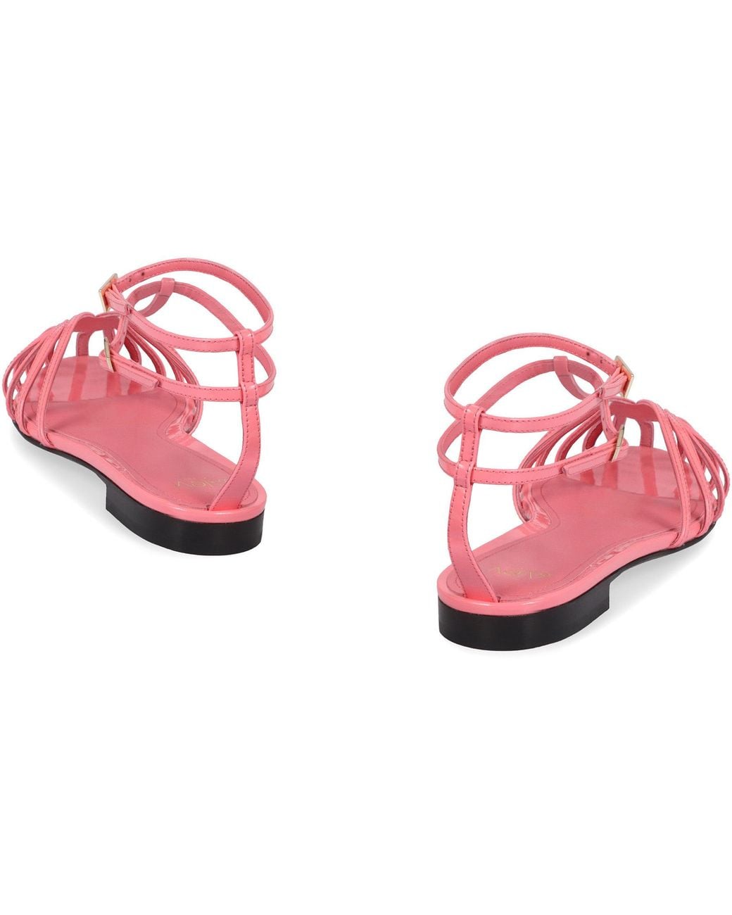 ALEVI Pink Elena Leather Ballet Flats