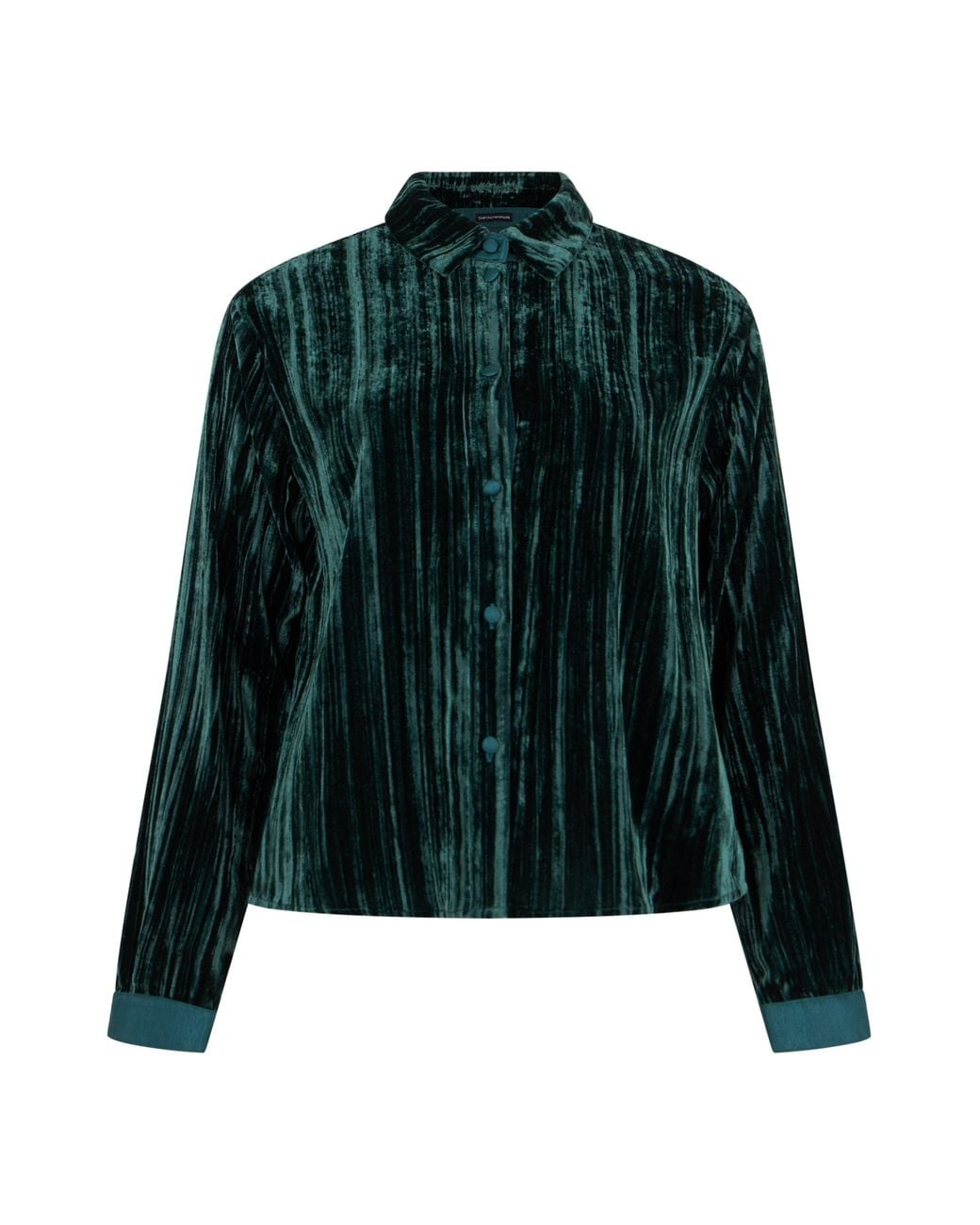 Emporio Armani Green Velvet Shirt