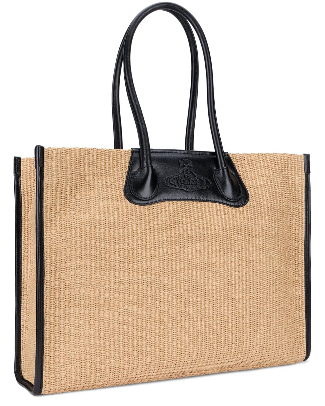 Vivienne Westwood Natural Tote Bag Troy Woven Cotton