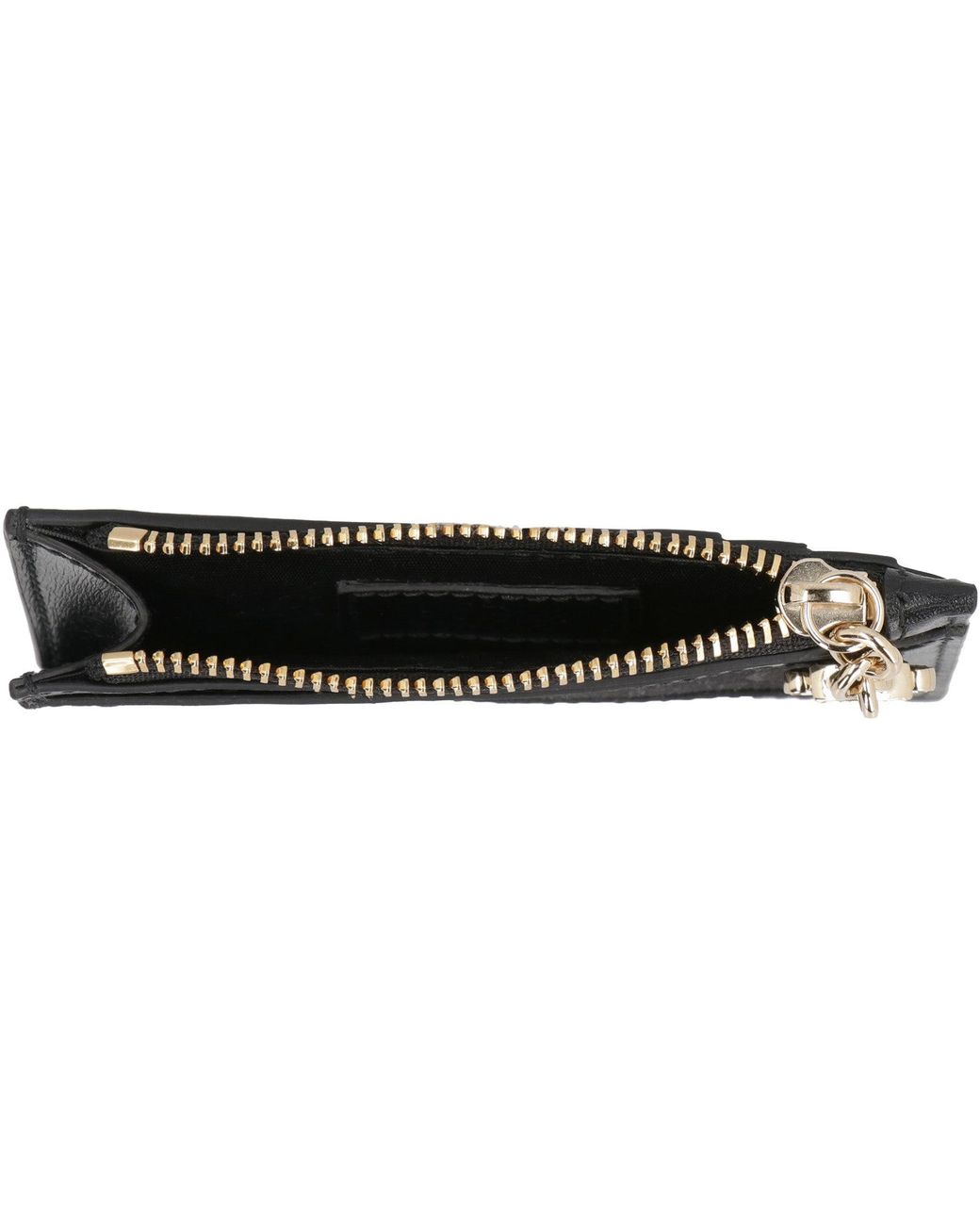 Gucci Black Gg Fabric Card Holder