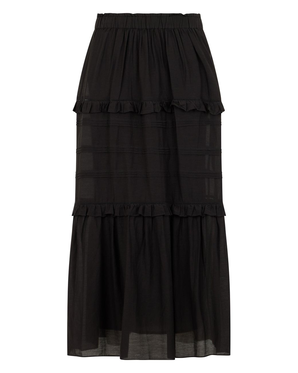 Isabel Marant Black Long Skirt Cotton