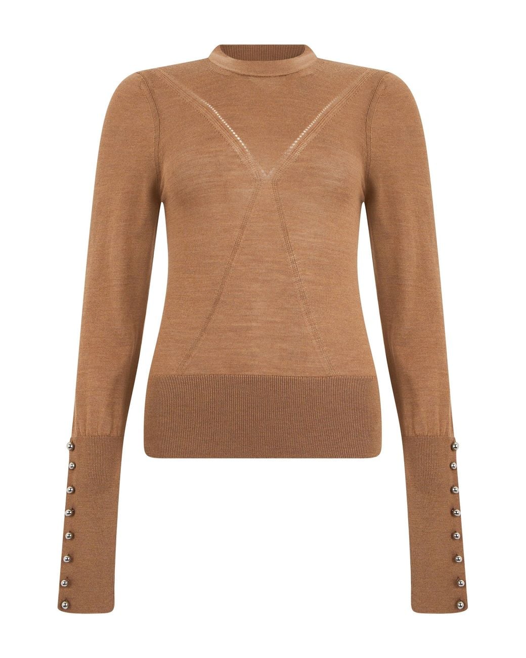 Rabanne Brown Crewneck Sweater