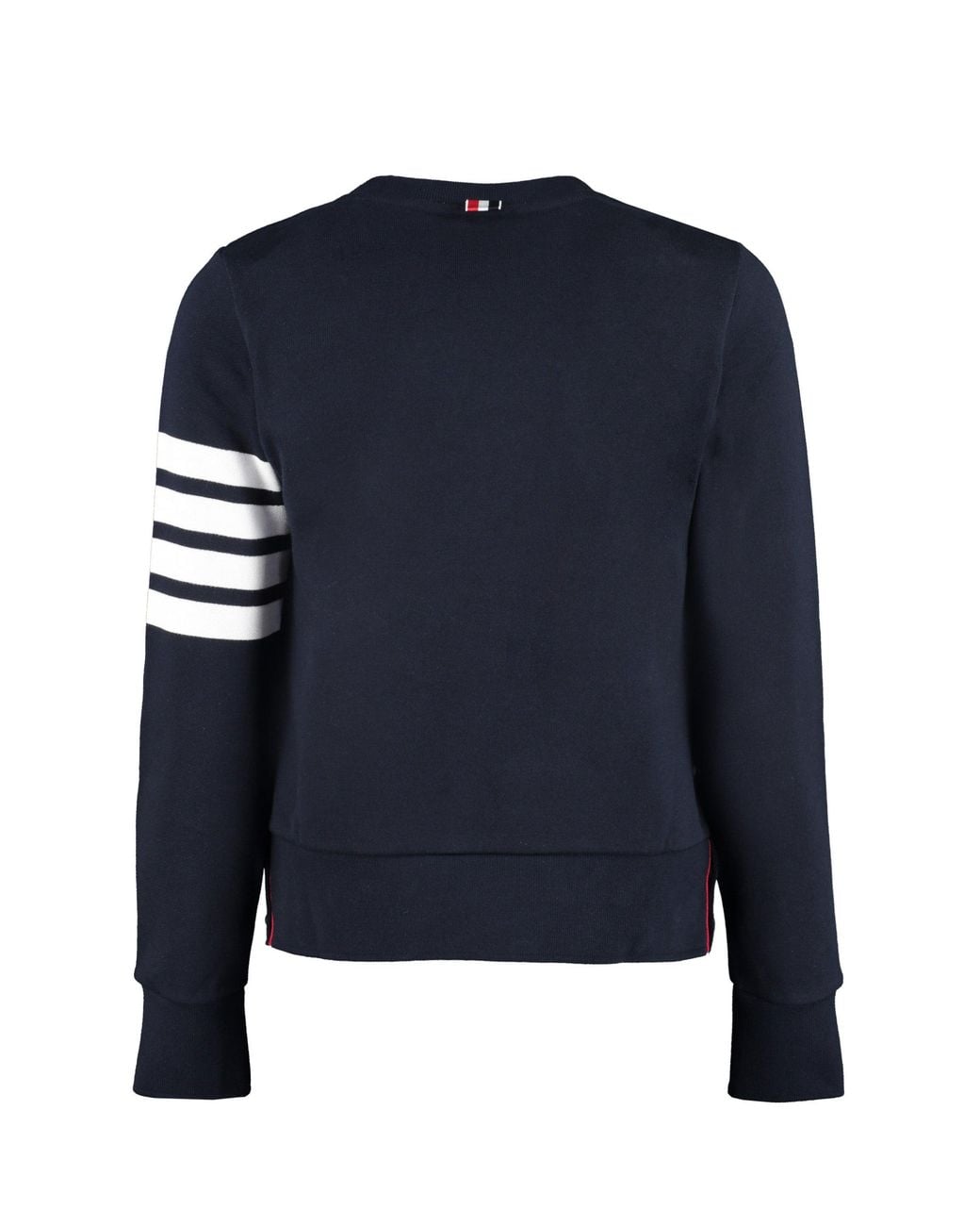 Thom Browne Blue Cotton Crew-Neck Sweatshirt Sweatshirts