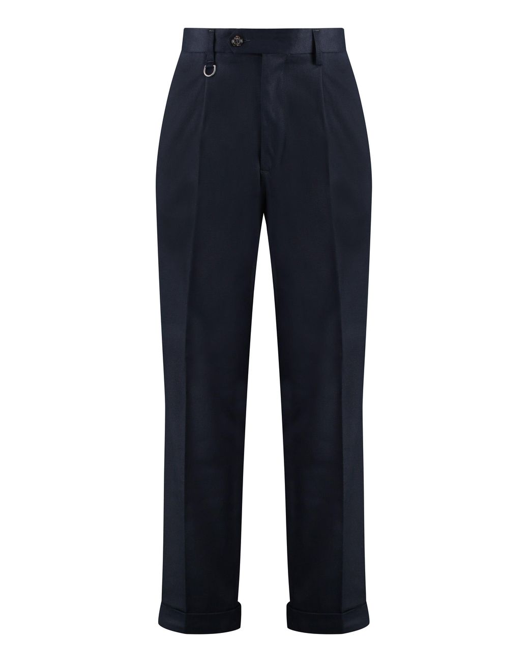 Paolo Pecora Blue Cotton Blend Trousers for men