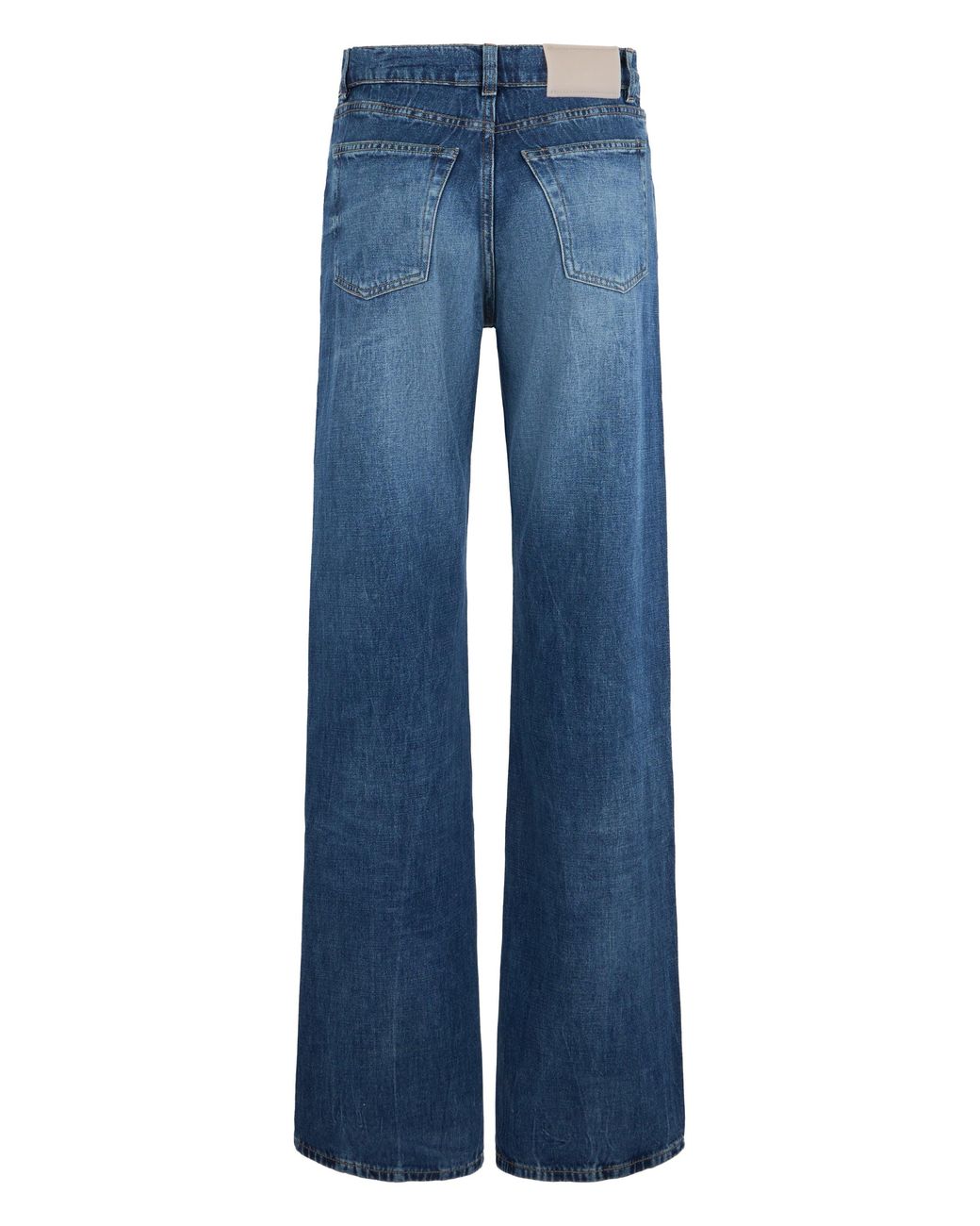 Our Legacy Blue Wide-Leg Jeans Cotton