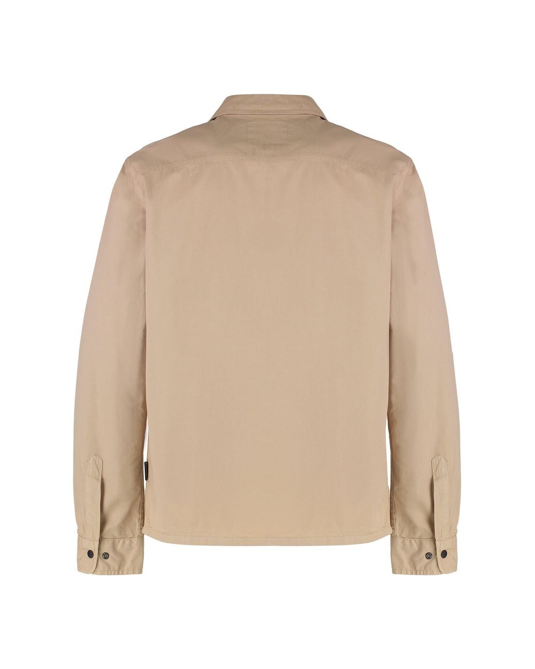 Woolrich Natural Gabardine Overshirt for men