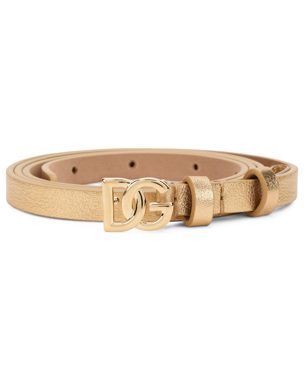Dolce & Gabbana Metallic Belt With Logo