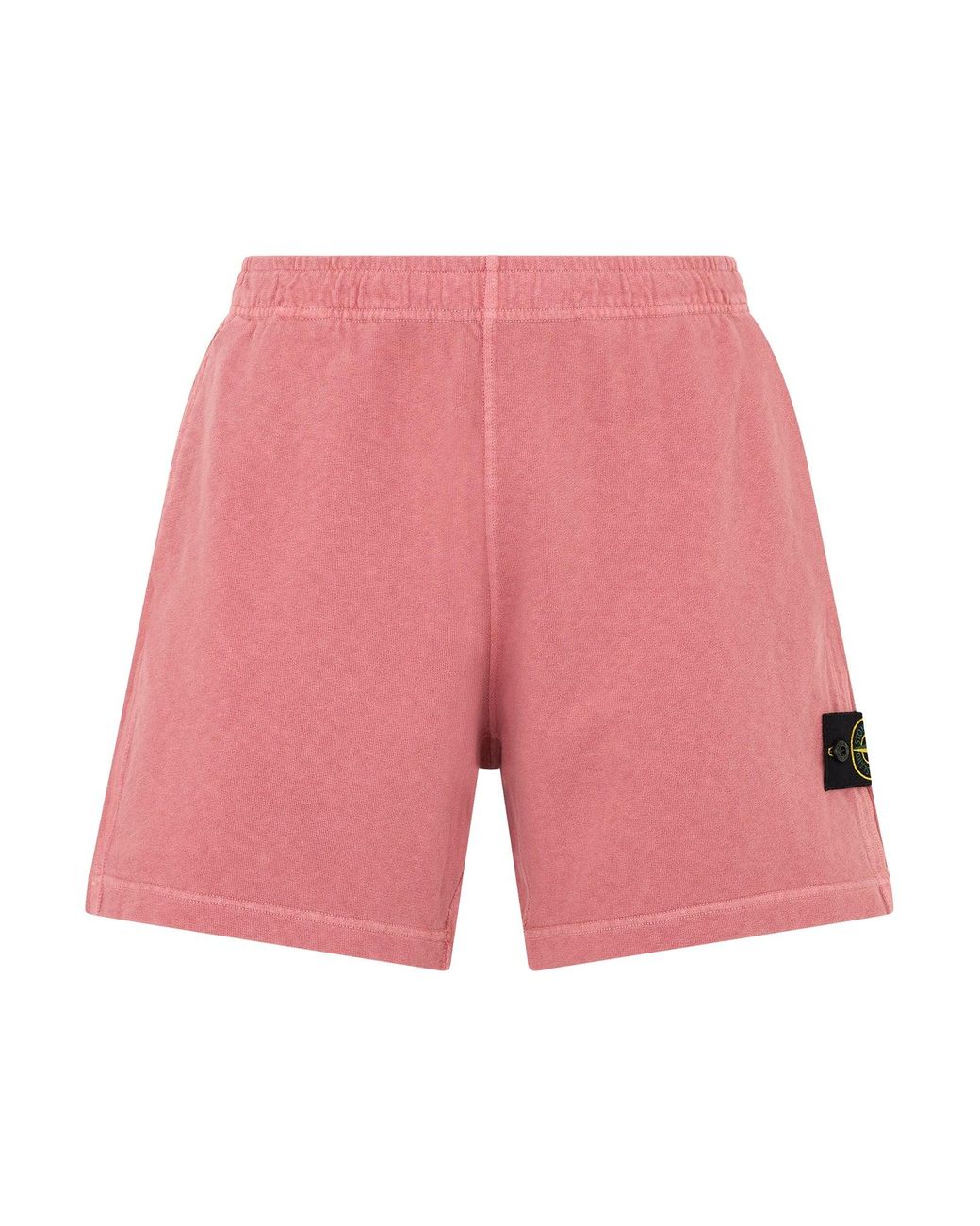 Stone Island Pink Bermuda With Logo for men