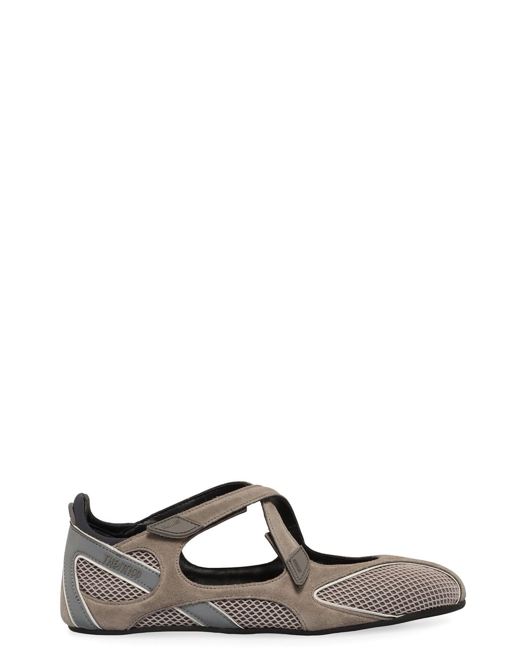 The Attico Black Ballerina Flats Floor 01 Polyurethane Shoes