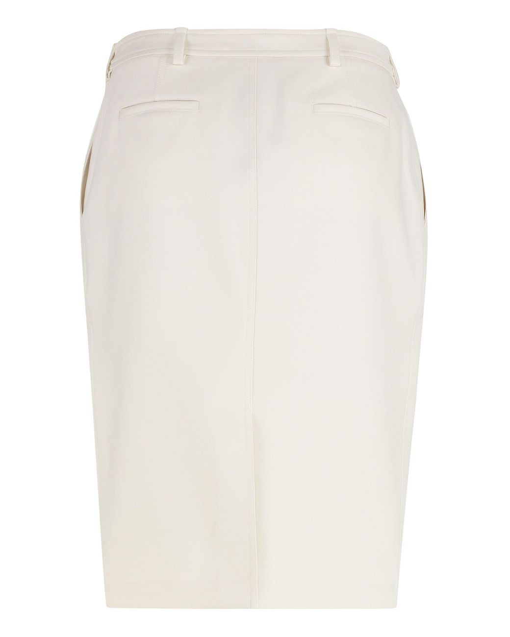 Tom Ford Natural Cotton Midi Skirt With Functional Pockets