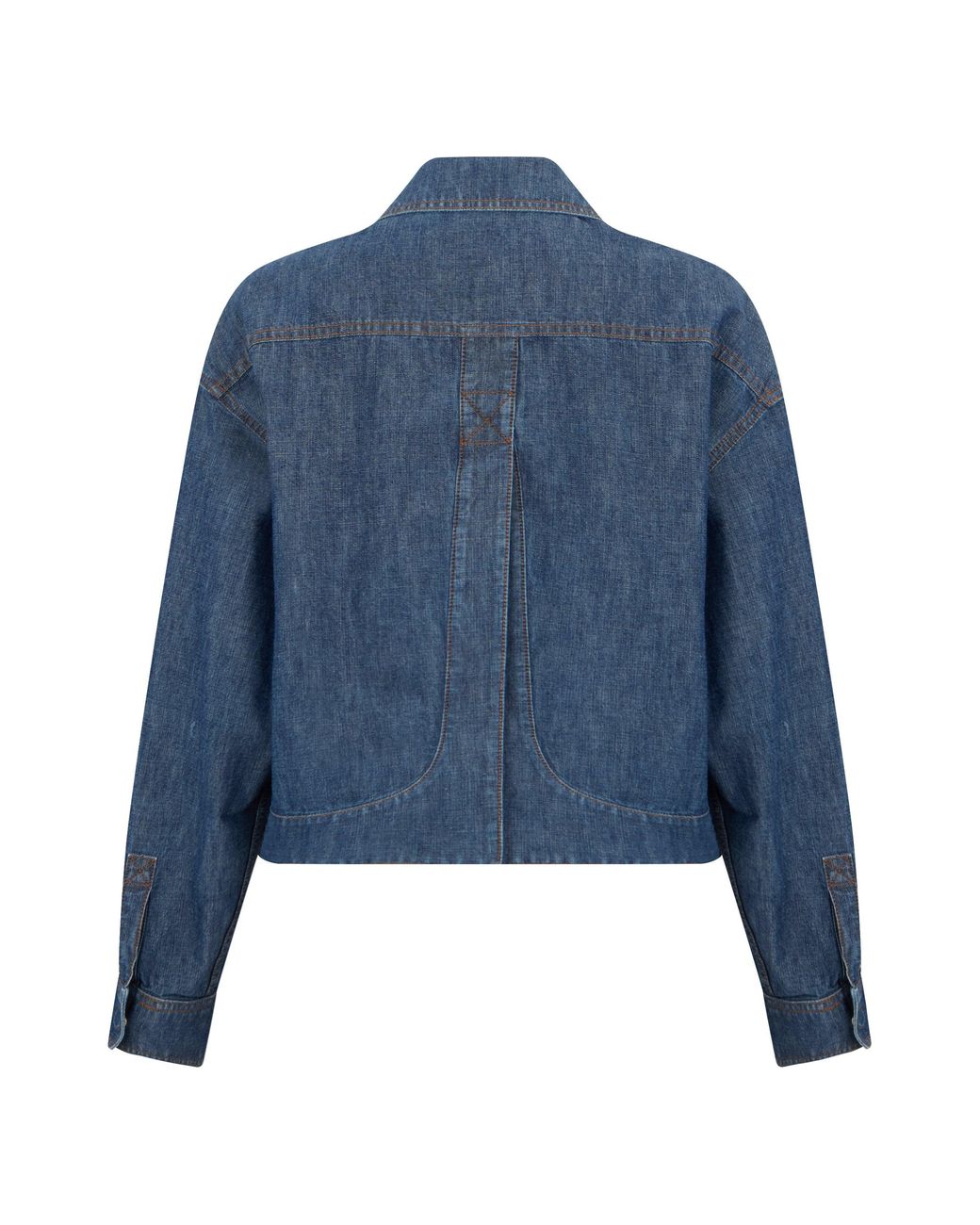 Fendi Blue Denim Jacket Made Of Cotton