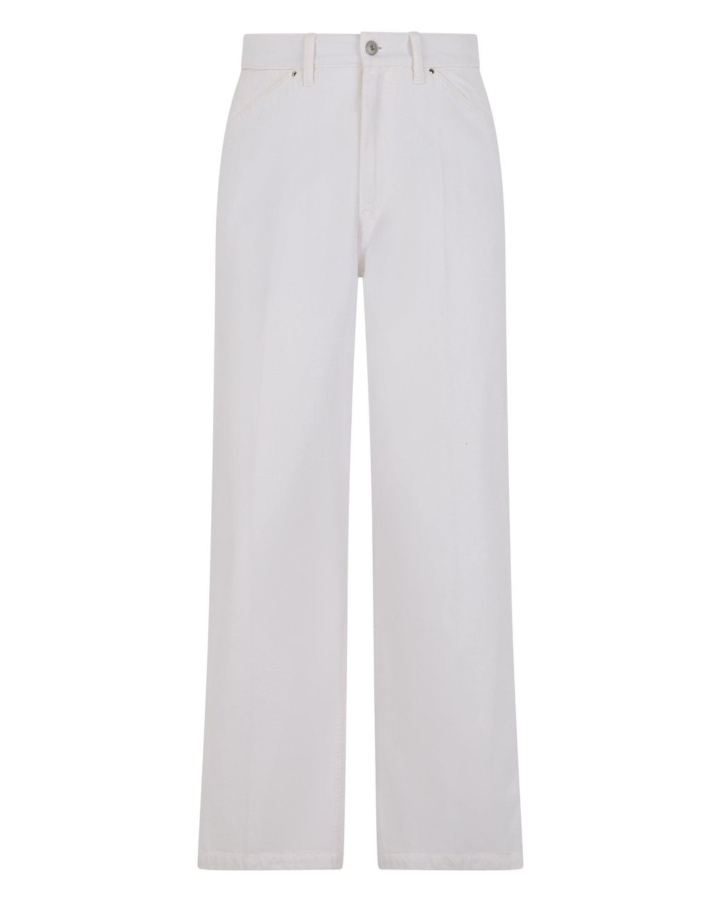 Lemaire White Wide-Leg Jeans for men