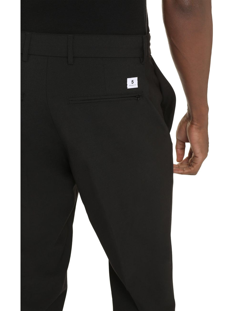 Department 5 Blue Wool Blend Trousers for men