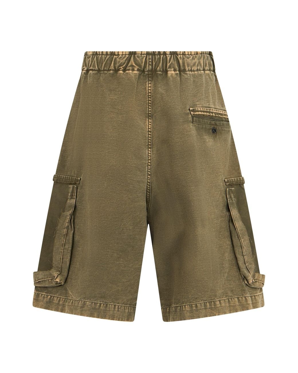 Maison Mihara Yasuhiro Green Cargo Shorts for men