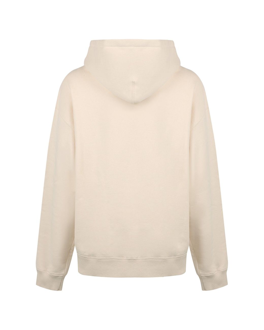 Jil Sander White Logo Cotton Hoodie