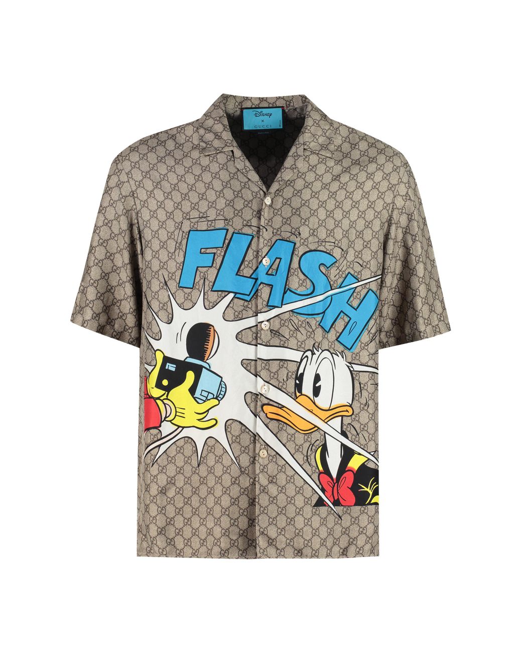 Gucci Silk Shirt - Donald Duck Disney X in Natural for Men | Lyst