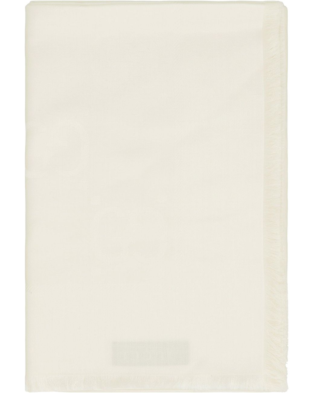 Scialle in lana e seta jacquard con motivo GG di Gucci in Natural