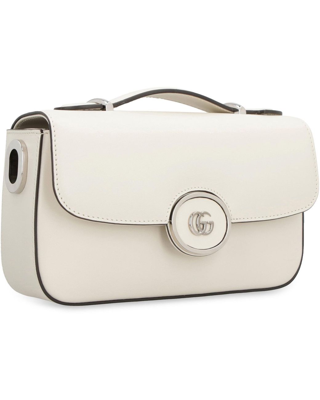 Gucci Black Petite Gg Leather Shoulder Bag