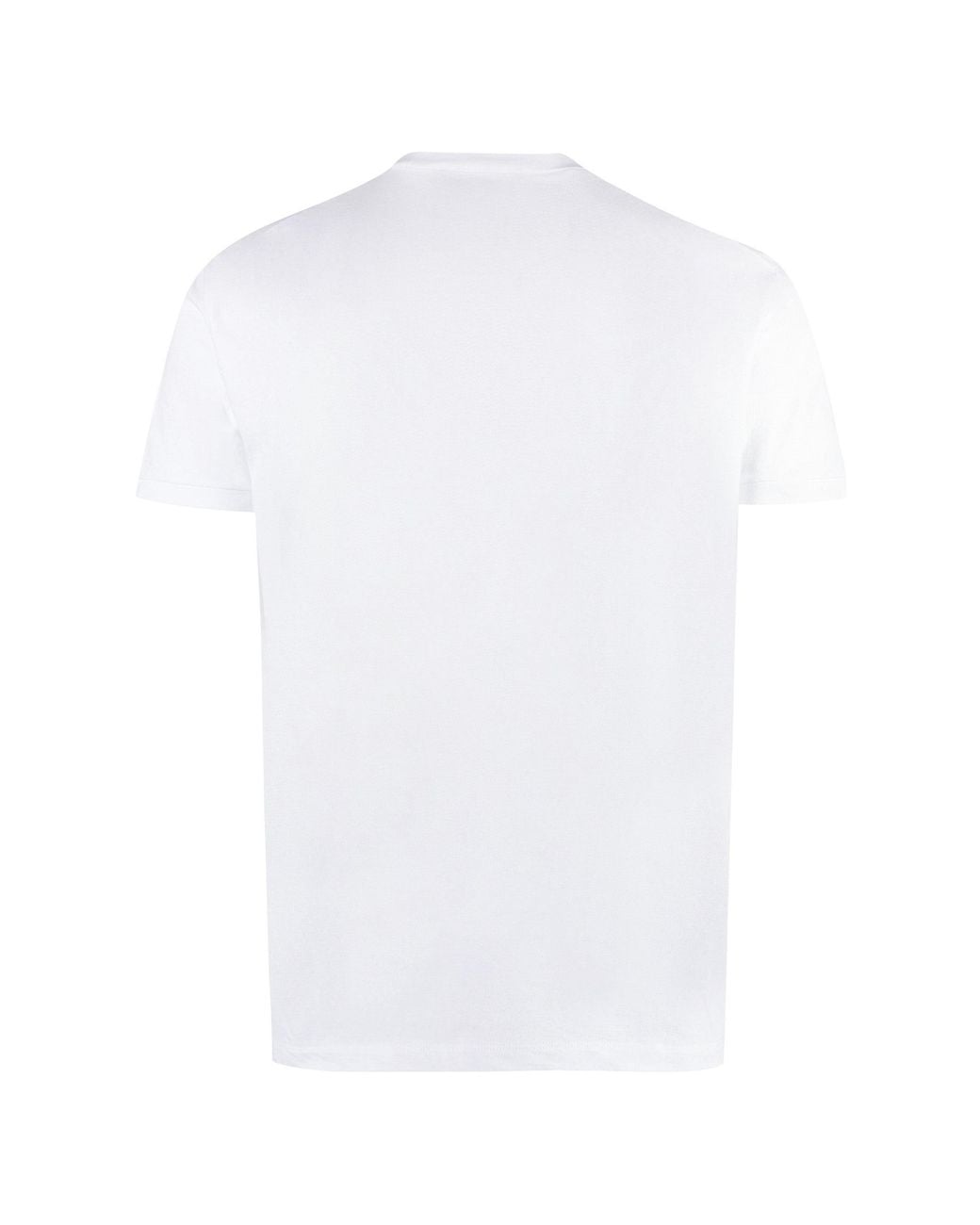 DSquared² White Classic Comfort Graphic T-Shirt for men