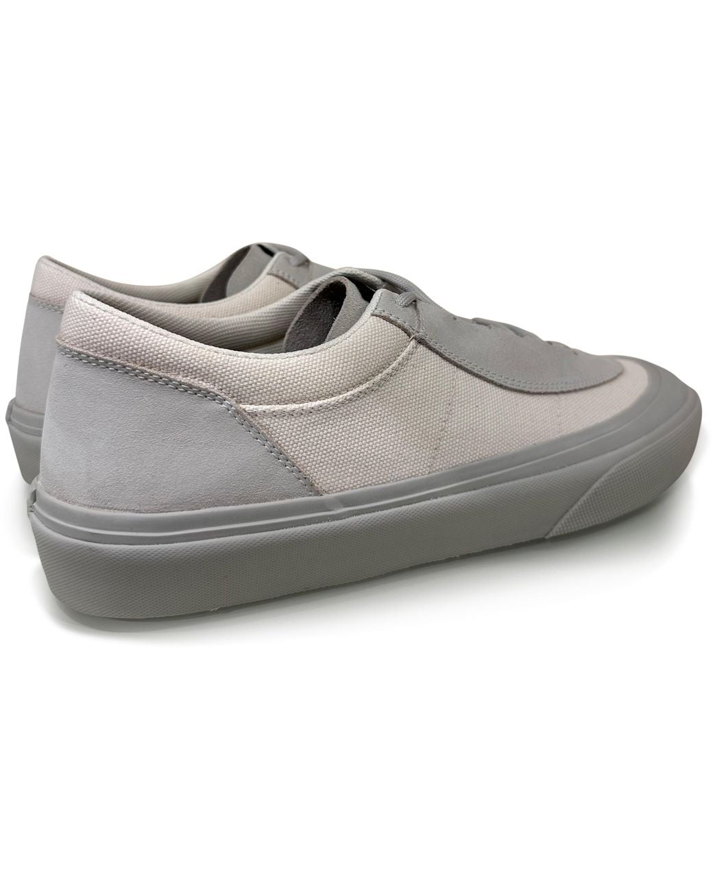 Stone Island Gray Low-Top Suede Sneakers With Compass Logo for men