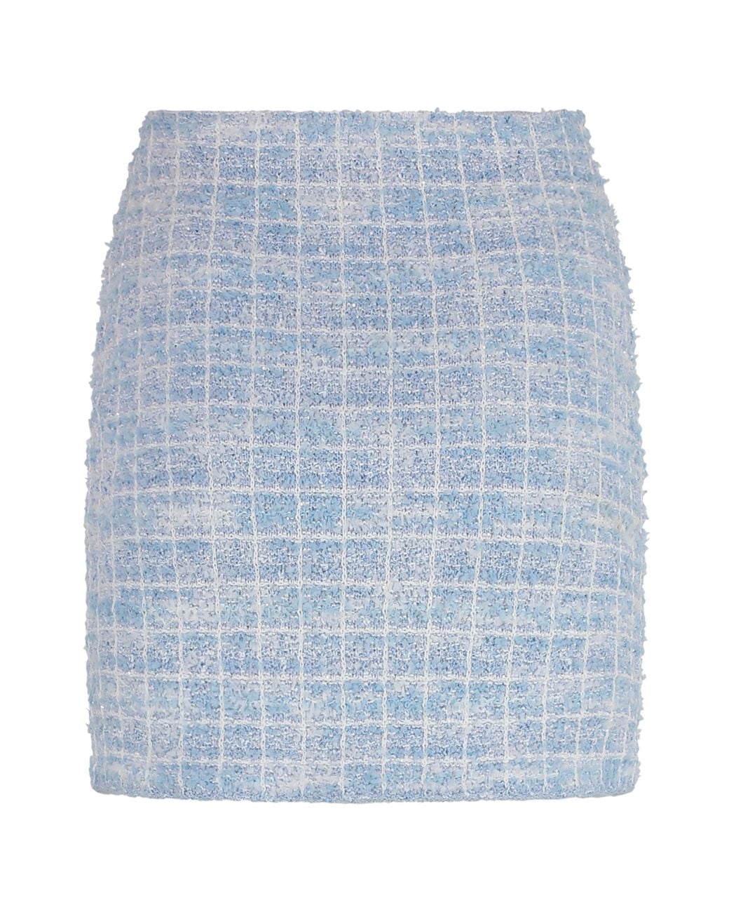 Self-Portrait Blue Knitted Mini Skirt
