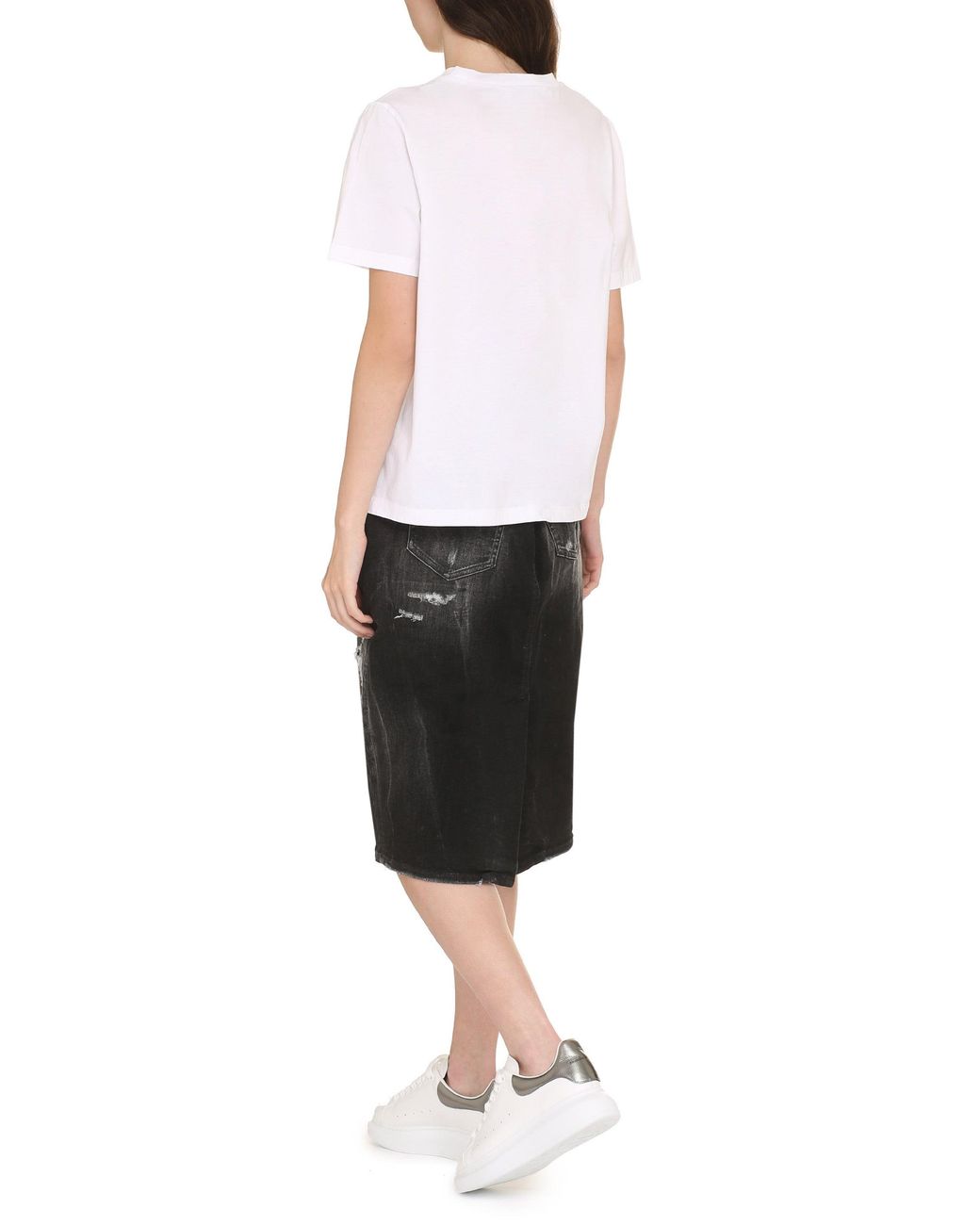 DSquared² White Logo Cotton T-Shirt T-Shirts & Jerseys