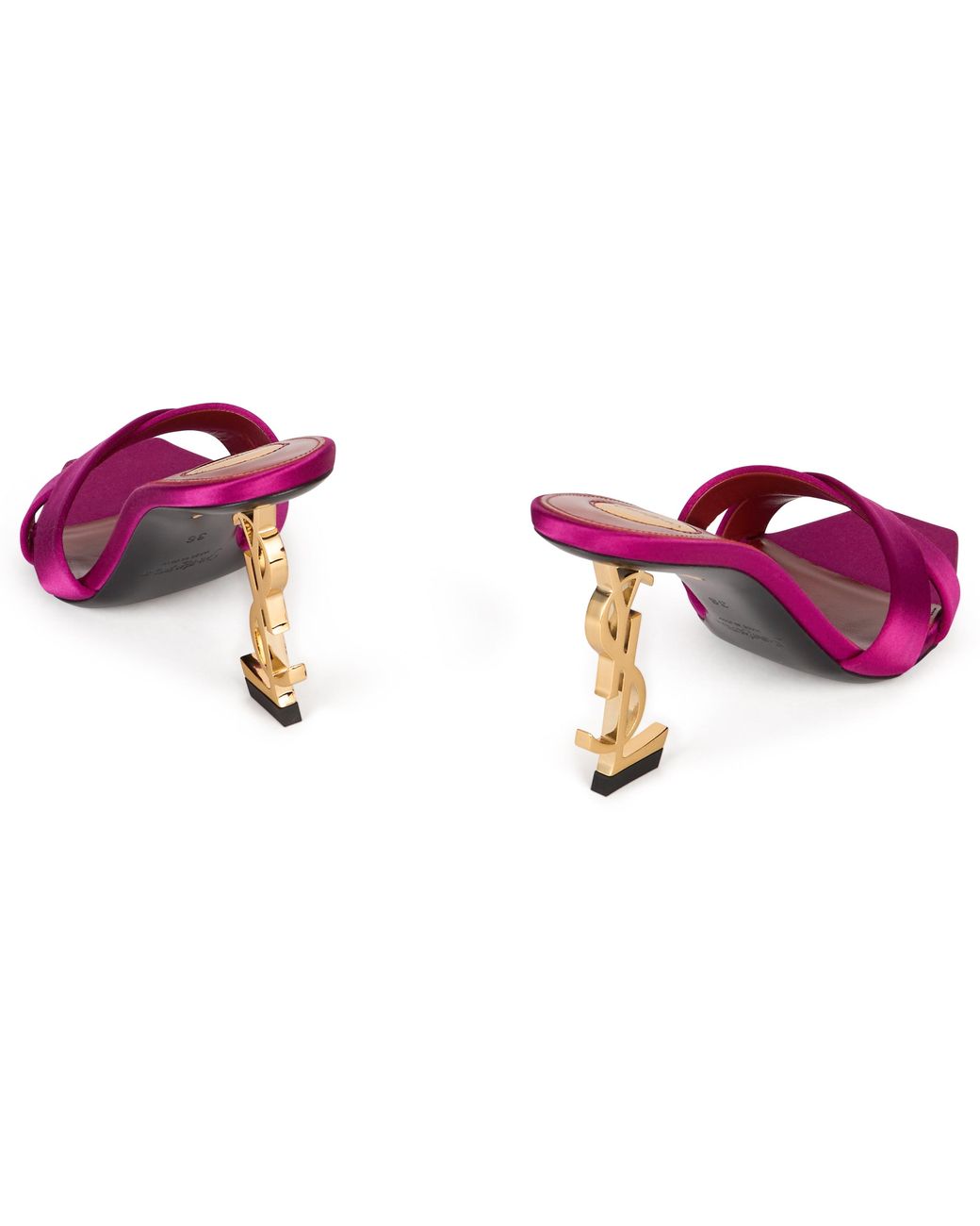 Saint Laurent Pink Mules Opyum