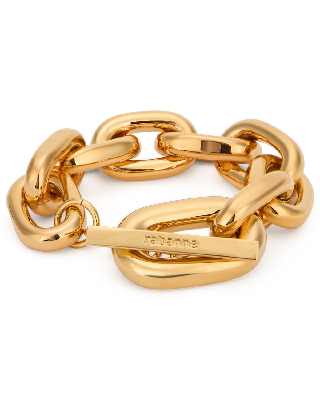 Rabanne Metallic Bracelet Xl Link Chain