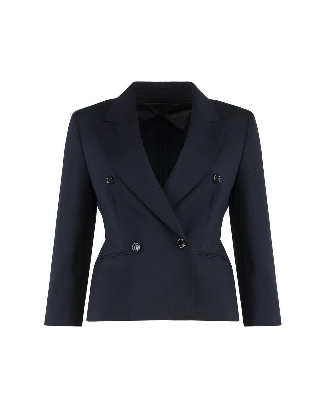 Max Mara Blue Crop Blazer