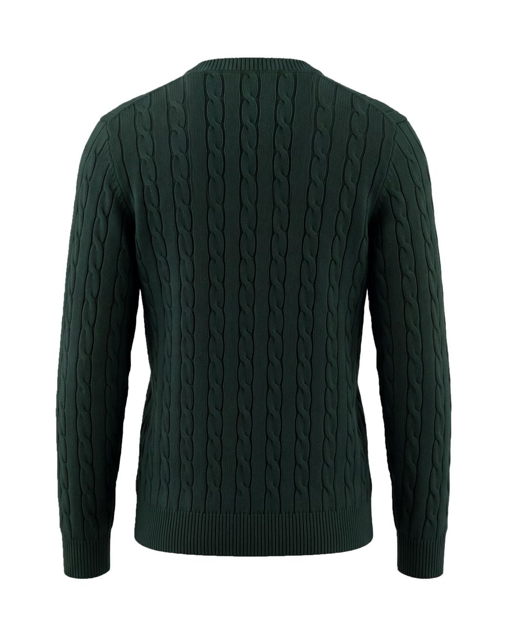 Gant Green Cable Knit Sweater With Logo for men