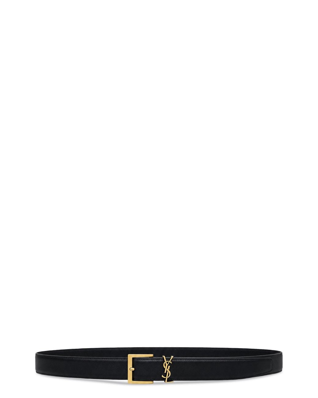 Saint Laurent Black Belt With Buckle for men