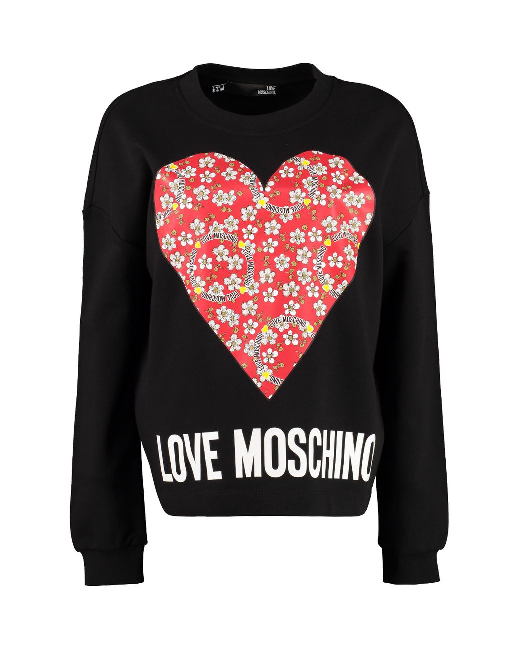 love moschino box logo sweatshirt