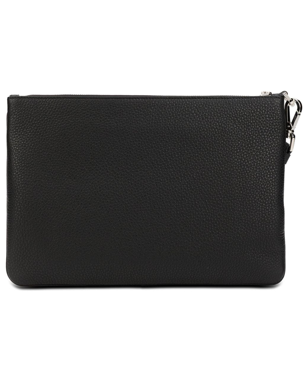 Dolce & Gabbana Black Leather Pouch for men