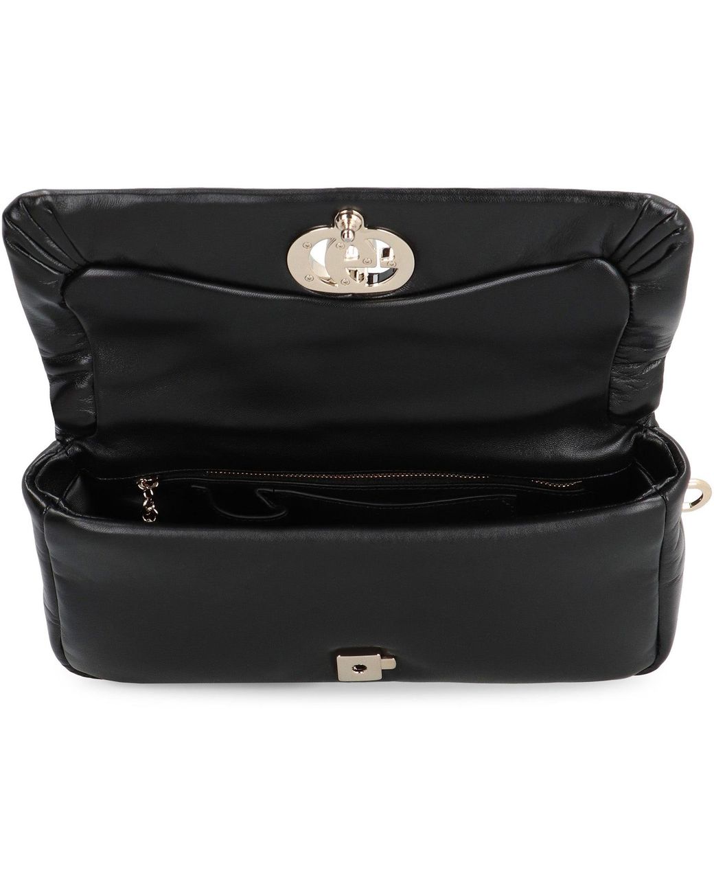 Gucci Black Small Gg Milano Leather Handbag