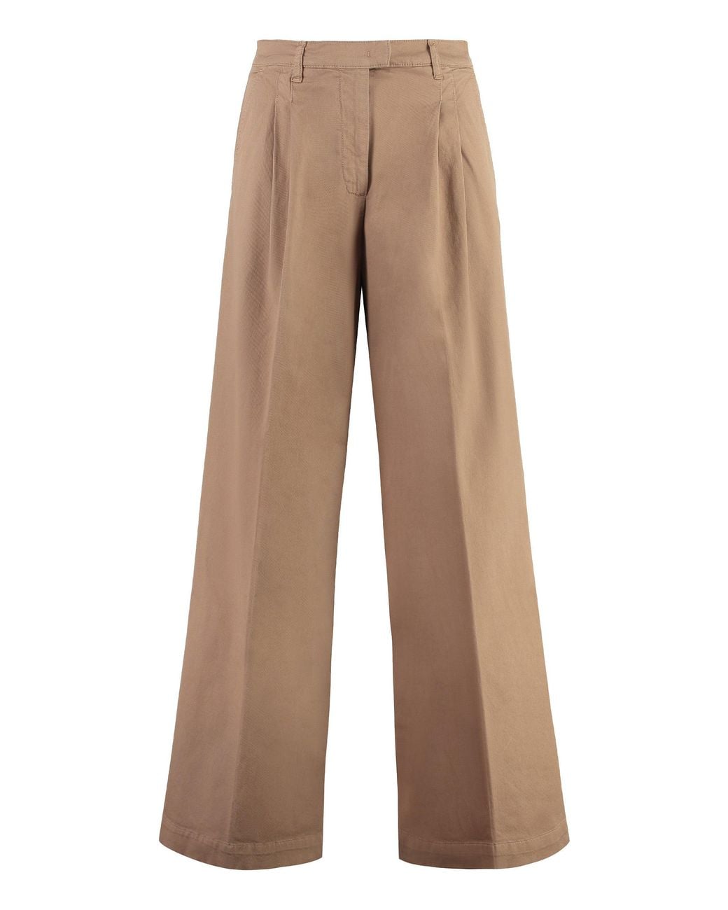 Pinko Brown Robotech Cotton Trousers