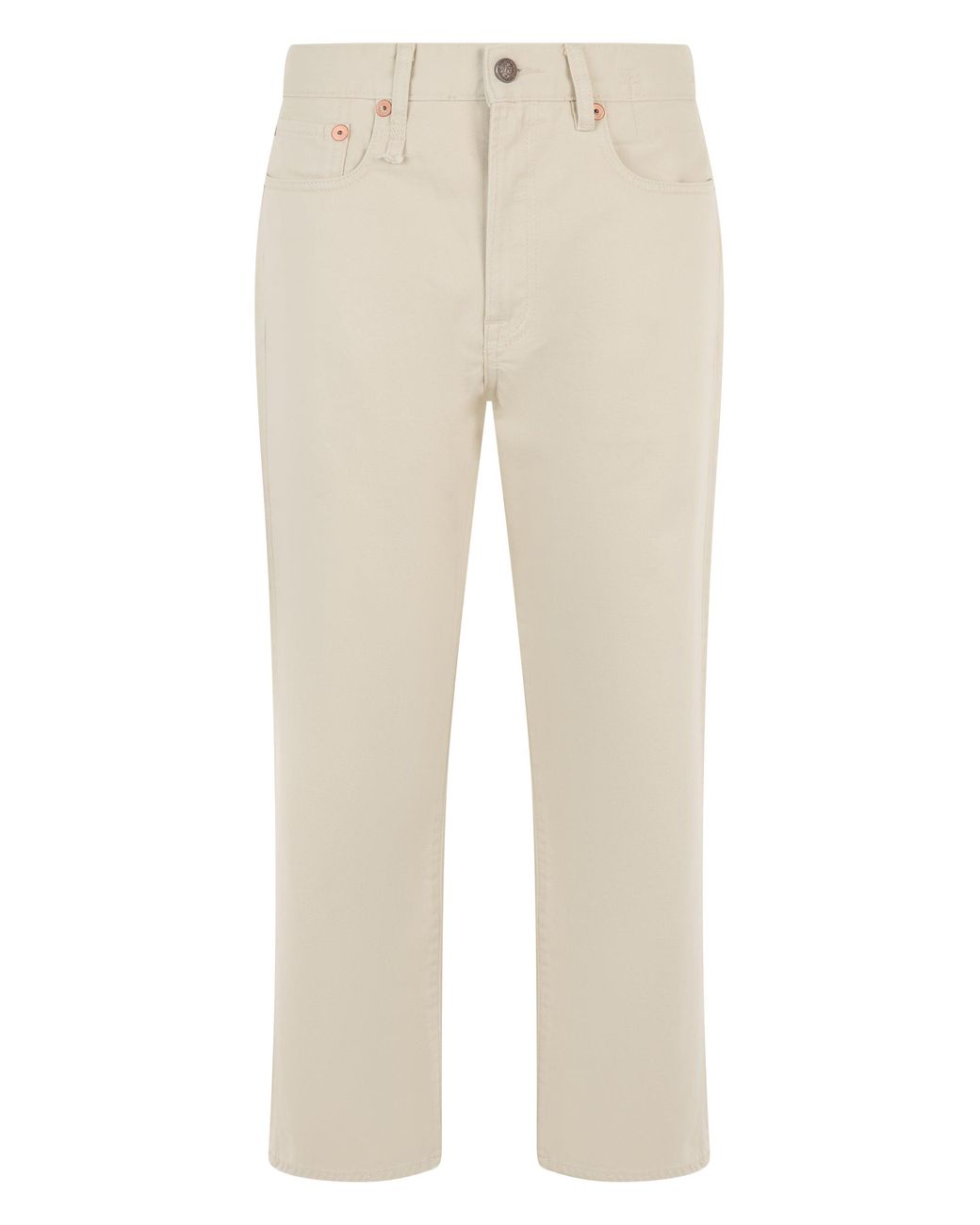 R13 Natural Straight-Leg Jeans Cotton