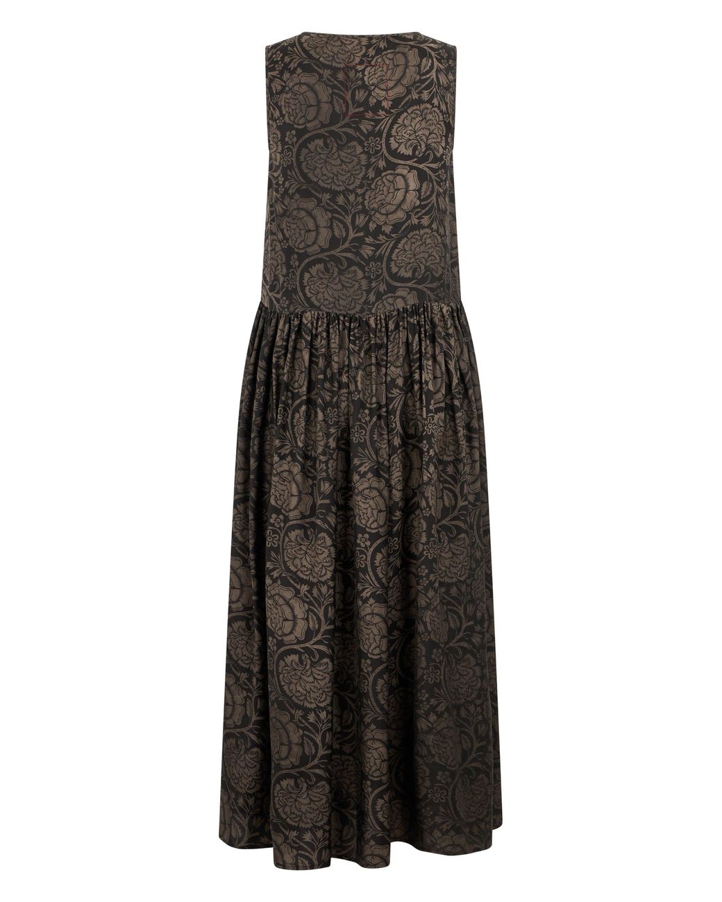 Uma Wang Brown Long Dress With Print