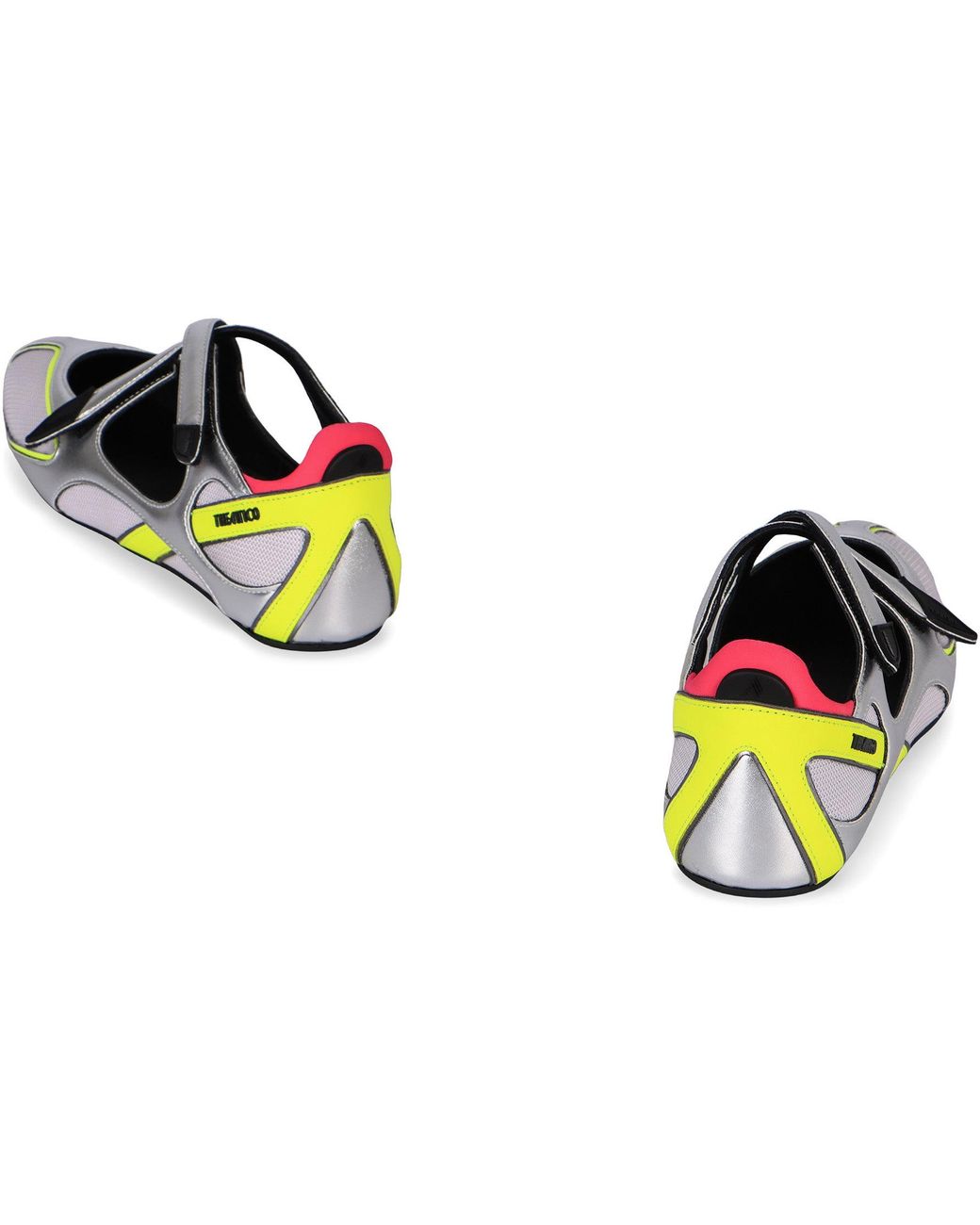 The Attico Black Holographic Ballerina Silver Floor 01